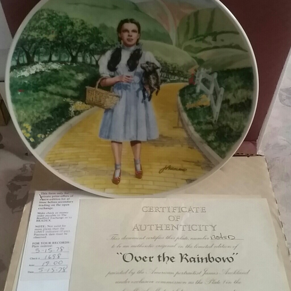 Bradford Exchange Wizard of Oz 5 plate set